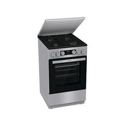 Gorenje GK5C42SH-B Inox, szabadonálló, gáz, kombinált, főzőzóna: 4, sütő:70L, grill, tűzhely