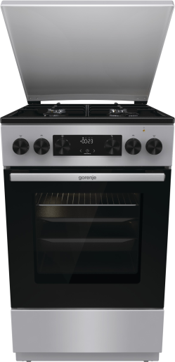 Gorenje GK5C42SJ szürke, szabadonálló, gáz, kombinált, főzőzóna: 4, sütő:62L, grill, tűzhely