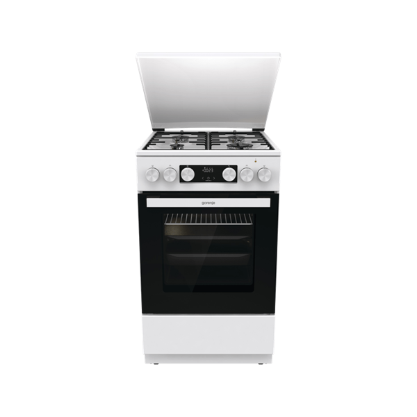 Gorenje GK5C42WH-B fehér, szabadonálló, gáz, kombinált, főzőzóna: 4, sütő:70L, grill, tűzhely (Újszerű)