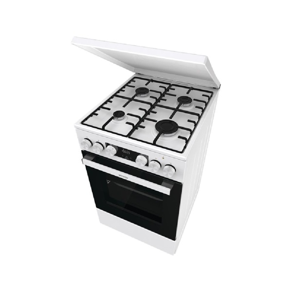 Gorenje GK5C42WH-B fehér, szabadonálló, gáz, kombinált, főzőzóna: 4, sütő:70L, grill, tűzhely (Újszerű)