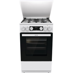 Gorenje GK5C42WH-B fehér, szabadonálló, gáz, kombinált, főzőzóna: 4, sütő:70L, grill, tűzhely (Újszerű)