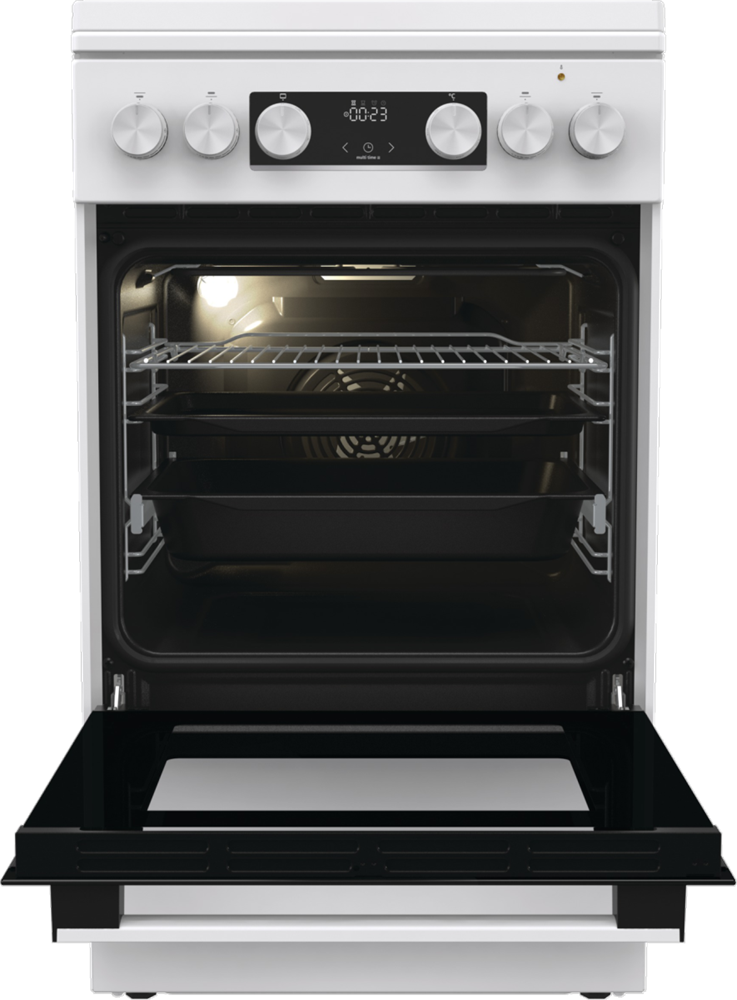 Gorenje GK5C42WH-B fehér, szabadonálló, gáz, kombinált, főzőzóna: 4, sütő:70L, grill, tűzhely (Újszerű)