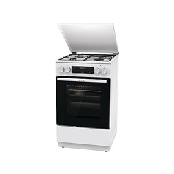 Gorenje GK5C42WJ fehér, szabadonálló, gáz, kombinált, főzőzóna: 4, sütő:62L, grill, tűzhely (Újszerű)