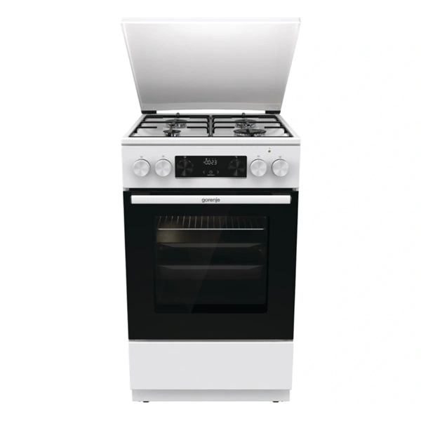 Gorenje GK5C42WJ fehér, szabadonálló, gáz, kombinált, főzőzóna: 4, sütő:62L, grill, tűzhely (Újszerű)