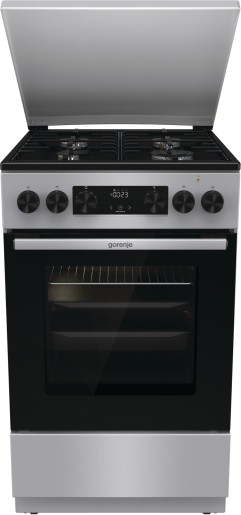 Gorenje GK5C63SH szürke, szabadonálló, gáz, kombinált, főzőzóna: 4, sütő:70L, grill, tűzhely