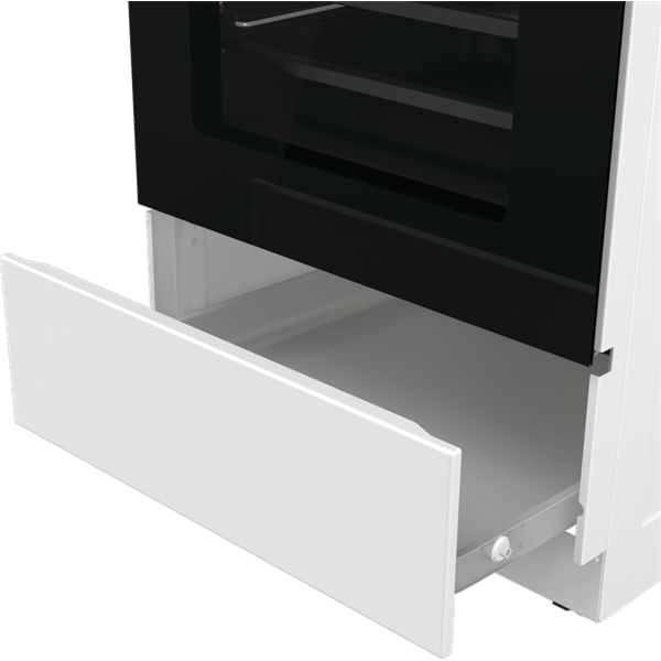 Gorenje GK5C64WH fehér, szabadonálló, gáz, kombinált, főzőzóna: 4, sütő:70L, grill, tűzhely (Újszerű)