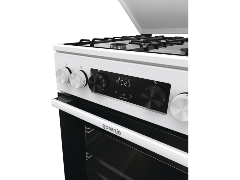 Gorenje GK5C64WH fehér, szabadonálló, gáz, kombinált, főzőzóna: 4, sütő:70L, grill, tűzhely