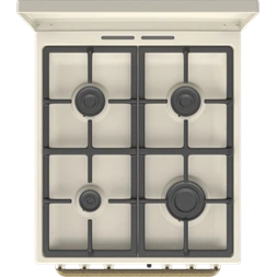Gorenje GKS5C71CLI bézs, szabadonálló, gáz, kombinált, főzőzóna:4, sütőtér:70L, tűzhely