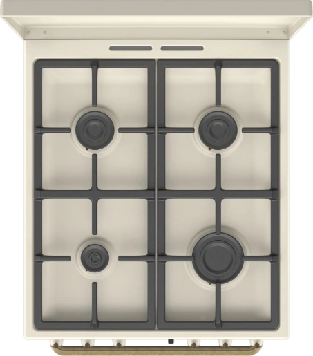 Gorenje GKS5C71CLI bézs, szabadonálló, gáz, kombinált, főzőzóna:4, sütőtér:70L, tűzhely