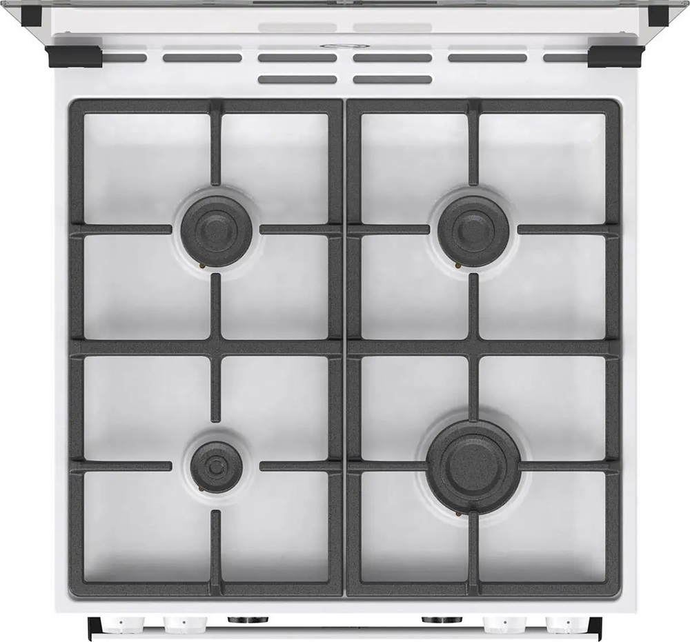 Gorenje GKS6C70WF fehér, szabadonálló, gáz, kombinált, főzőzóna: 4, sütő:71L, grill, tűzhely