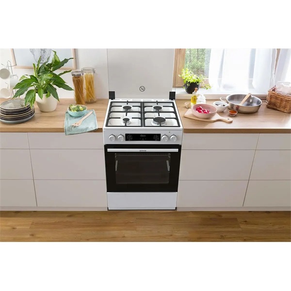 Gorenje GKS6C70WF fehér kombinált tűzhely