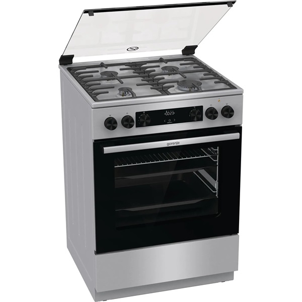 Gorenje GKS6C70XF inox kombinált tűzhely