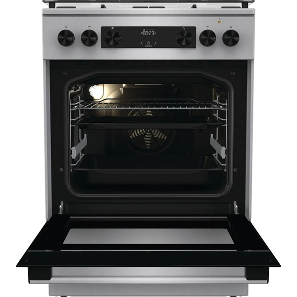 Gorenje GKS6C70XF inox kombinált tűzhely