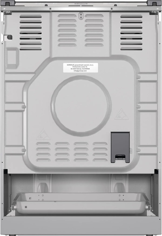 Gorenje GKS6C70XF inox, szabadonálló, gáz, kombinált, főzőzóna: 4, sütő:71L, grill, tűzhely