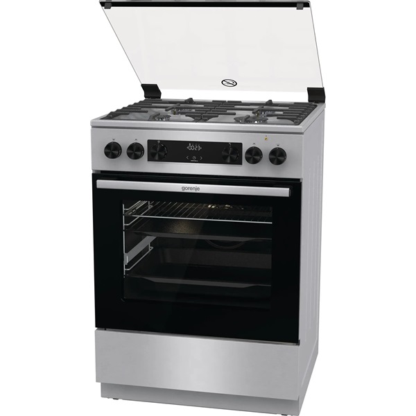 Gorenje GKS6C70XF inox kombinált tűzhely