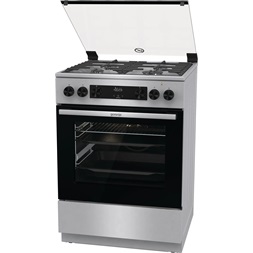 Gorenje GKS6C70XF inox kombinált tűzhely
