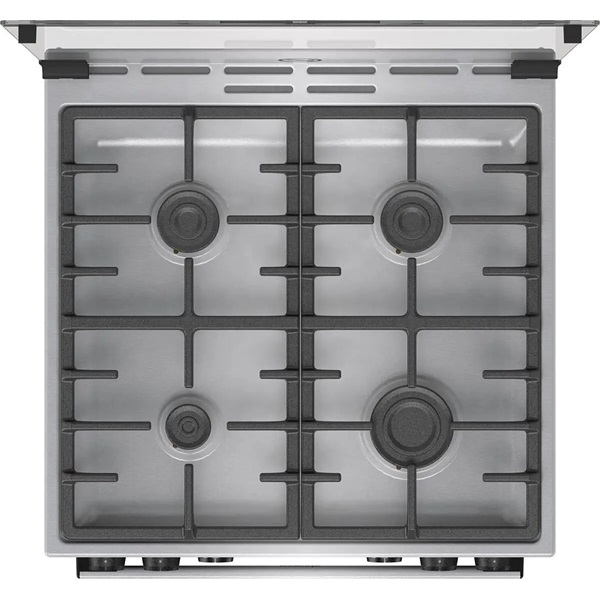 Gorenje GKS6C70XF inox, szabadonálló, gáz, kombinált, főzőzóna: 4, sütő:71L, grill, tűzhely