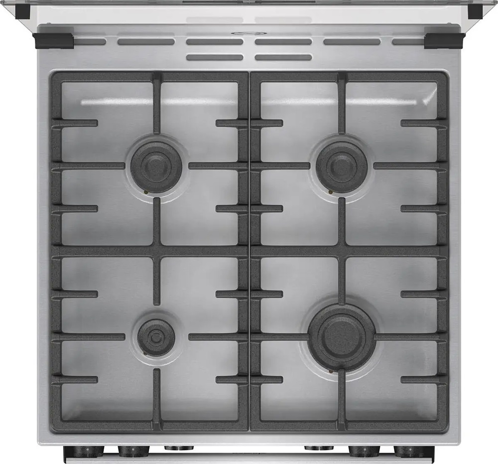Gorenje GKS6C70XF inox, szabadonálló, gáz, kombinált, főzőzóna: 4, sütő:71L, grill, tűzhely