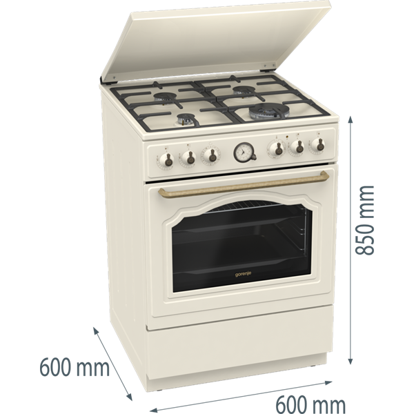 Gorenje GKS6C71CLI kombinált gáztűzhely