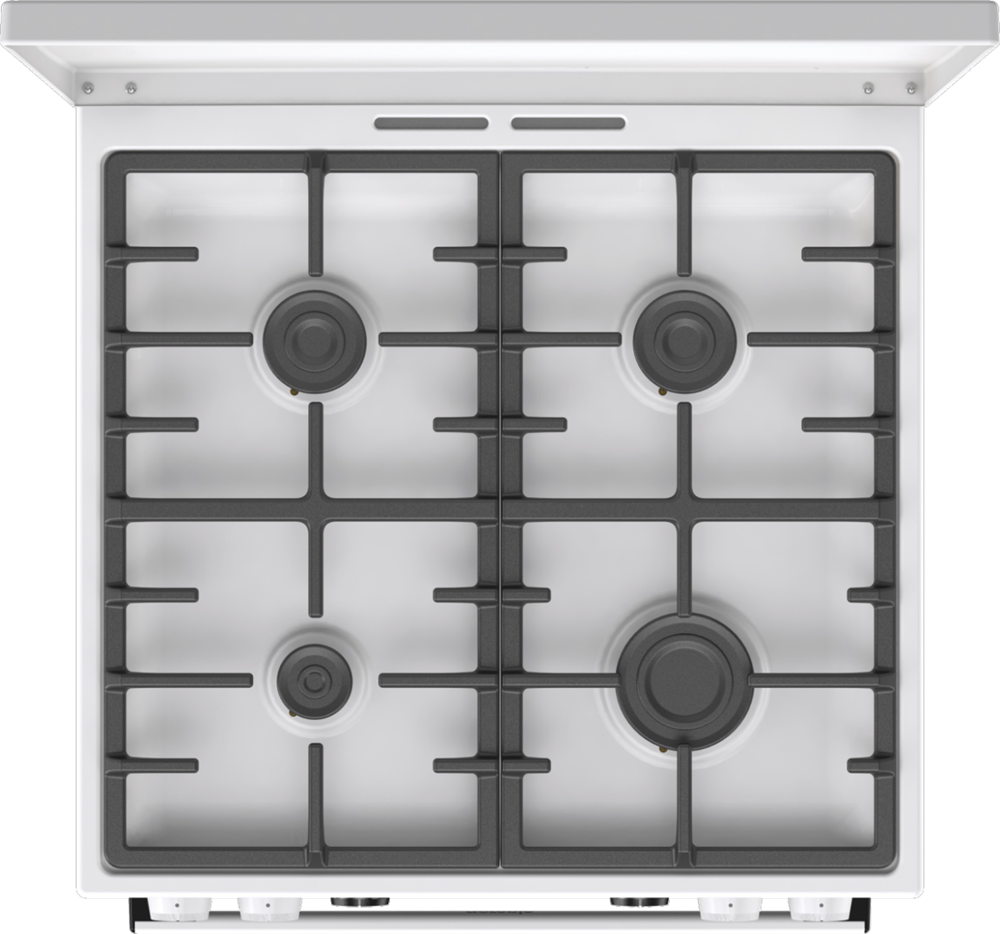 Gorenje GKS6C71WF fehér, szabadonálló, gáz, kombinált, főzőzóna: 4, sütő:71L, grill, tűzhely
