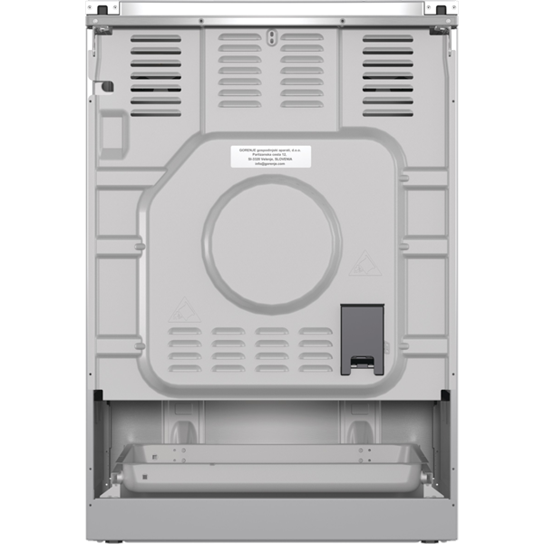 Gorenje GKS6C71XF Inox, szabadonálló, gáz, kombinált, főzőzóna: 4, sütő:71L, grill, tűzhely