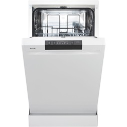 Gorenje GS520E15W fehér, programok száma: 5, keskeny szabadonálló, 9 terítékes mosogatógép (Újszerű)
