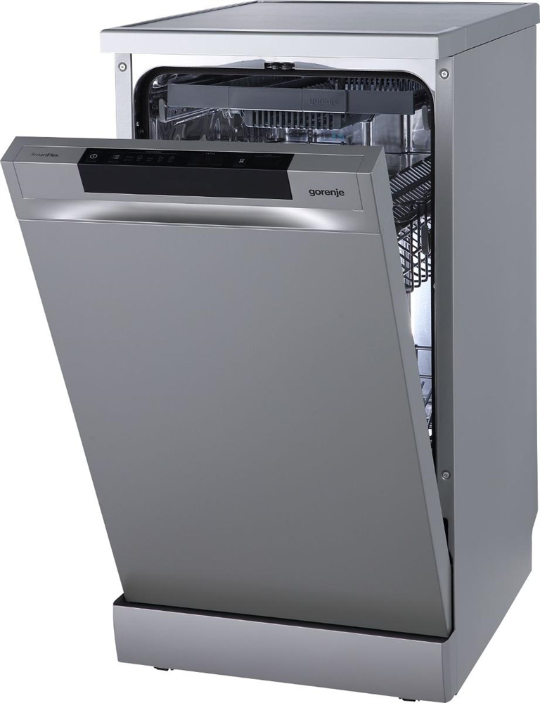 Gorenje GS541D10X inox, programok száma: 5, keskeny szabadonálló, 11 terítékes mosogatógép 