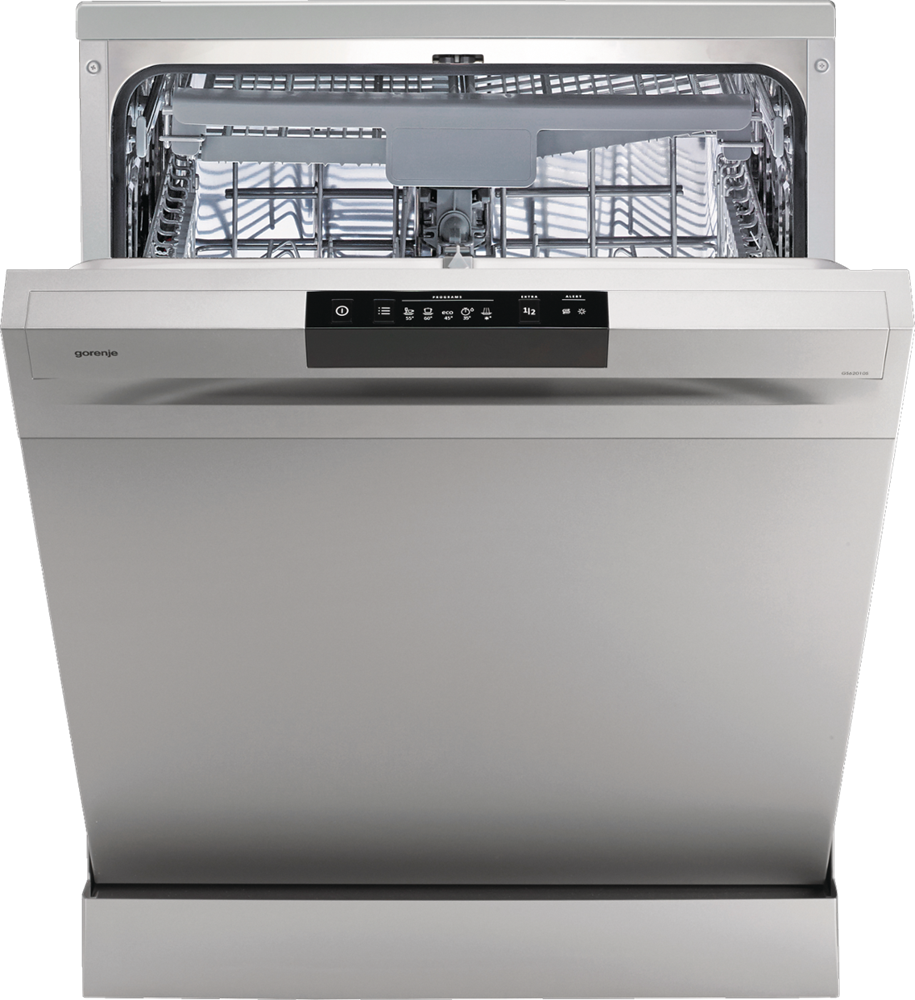 Gorenje GS620E10S ezüst, programok száma: 5, szabadonálló, 14 terítékes mosogatógép 