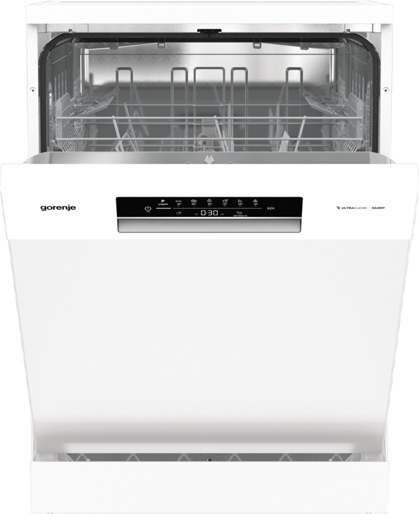 Gorenje GS642E90W fehér, programok száma: 6, szabadonálló, 13 terítékes mosogatógép 