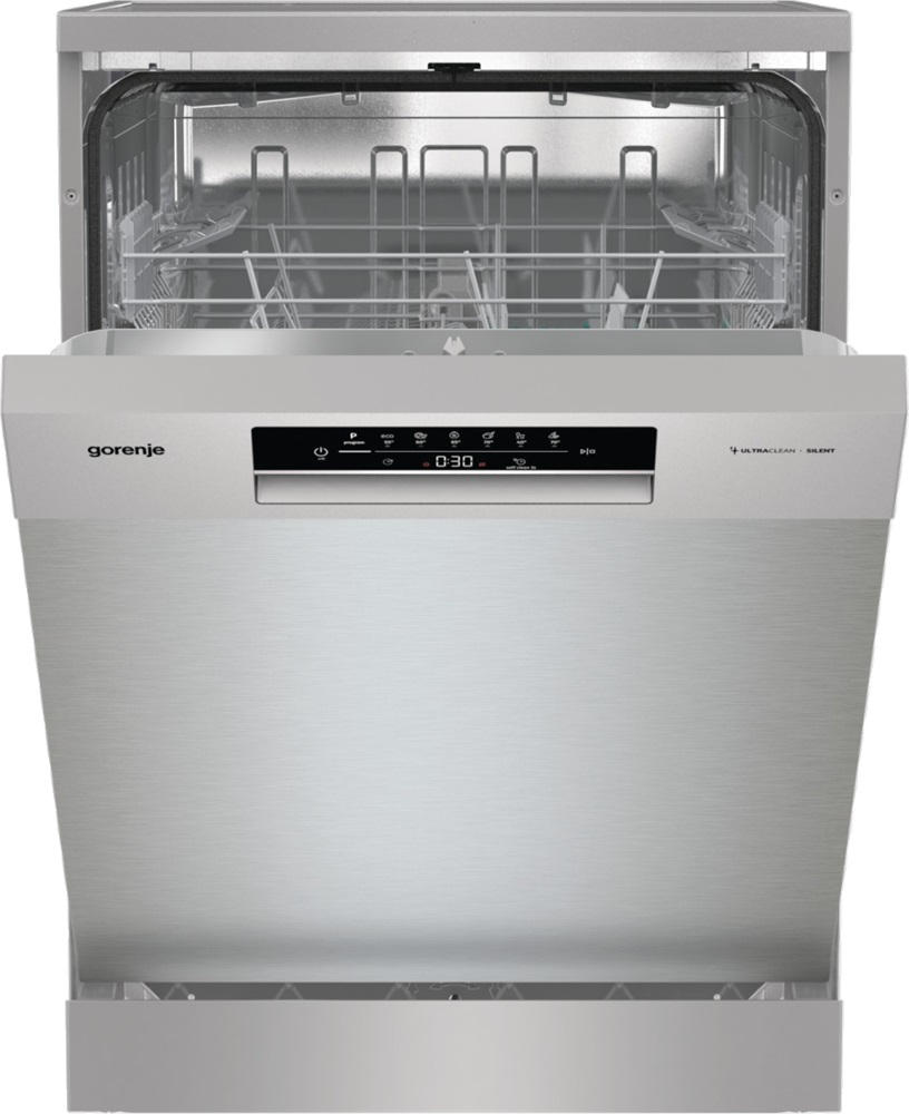Gorenje GS642E90X ezüst, programok száma: 6, szabadonálló, 13 terítékes mosogatógép 