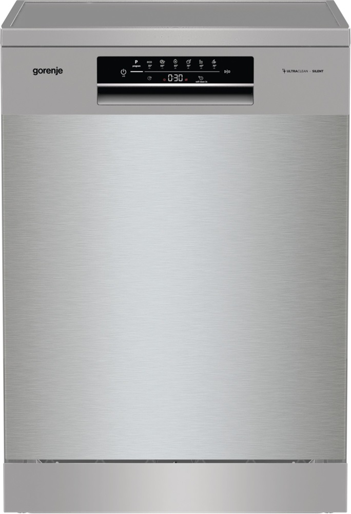 Gorenje GS642E90X ezüst, programok száma: 6, szabadonálló, 13 terítékes mosogatógép 