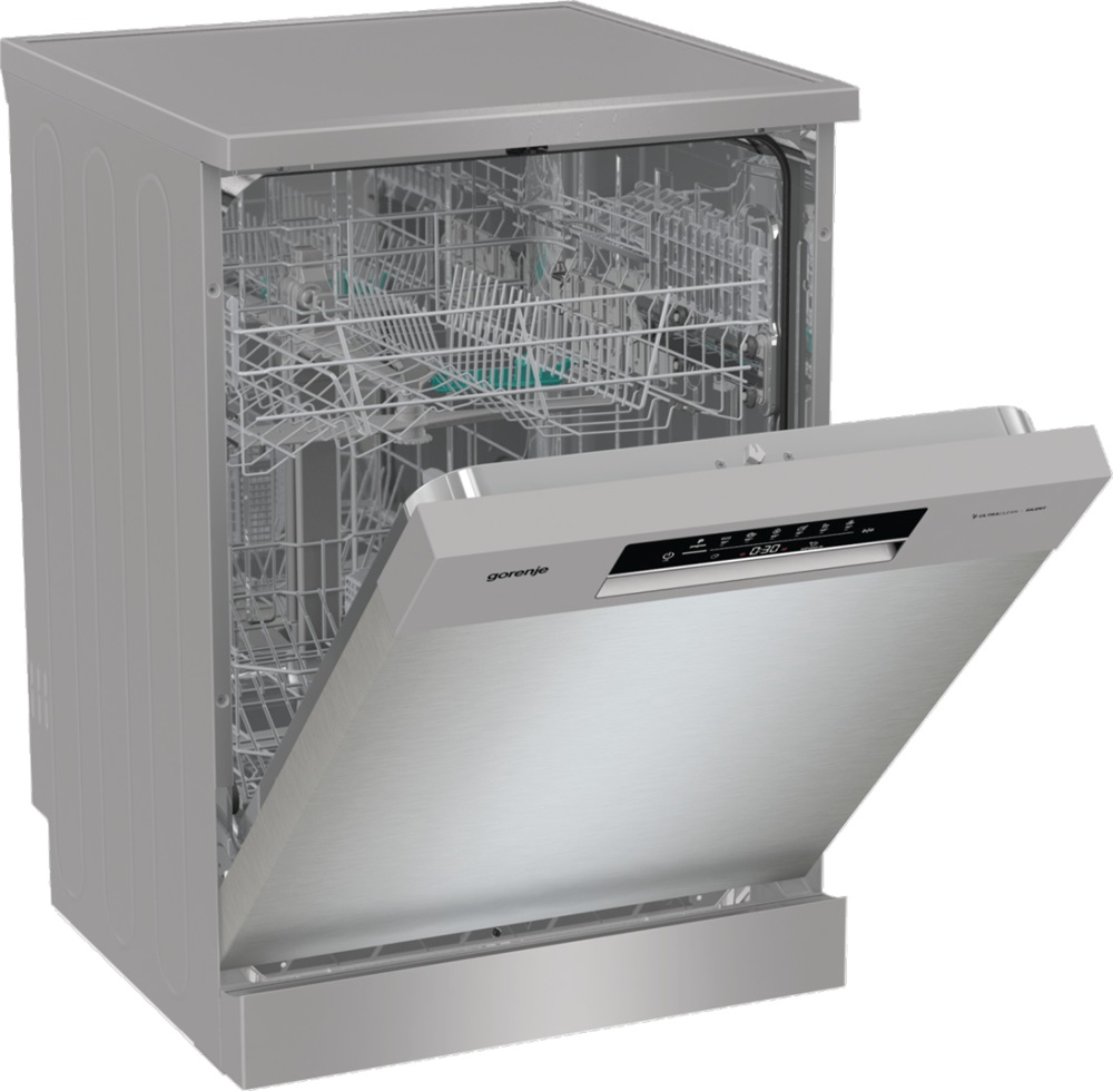 Gorenje GS642E90X ezüst, programok száma: 6, szabadonálló, 13 terítékes mosogatógép 