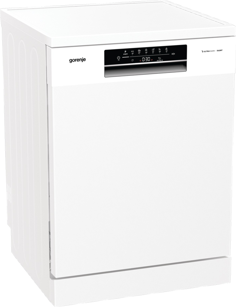 Gorenje GS643E90W fehér, programok száma: 6, szabadonálló, 16 terítékes mosogatógép 