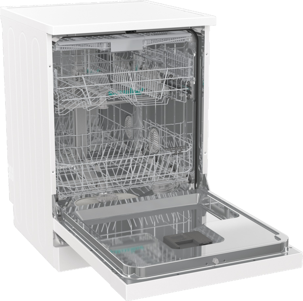 Gorenje GS643E90W fehér, programok száma: 6, szabadonálló, 16 terítékes mosogatógép 