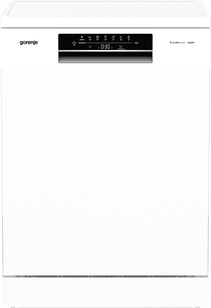 Gorenje GS643E90W fehér, programok száma: 6, szabadonálló, 16 terítékes mosogatógép 
