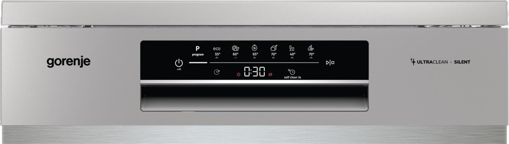 Gorenje GS643E90X inox, programok száma: 6, szabadonálló, 16 terítékes mosogatógép 