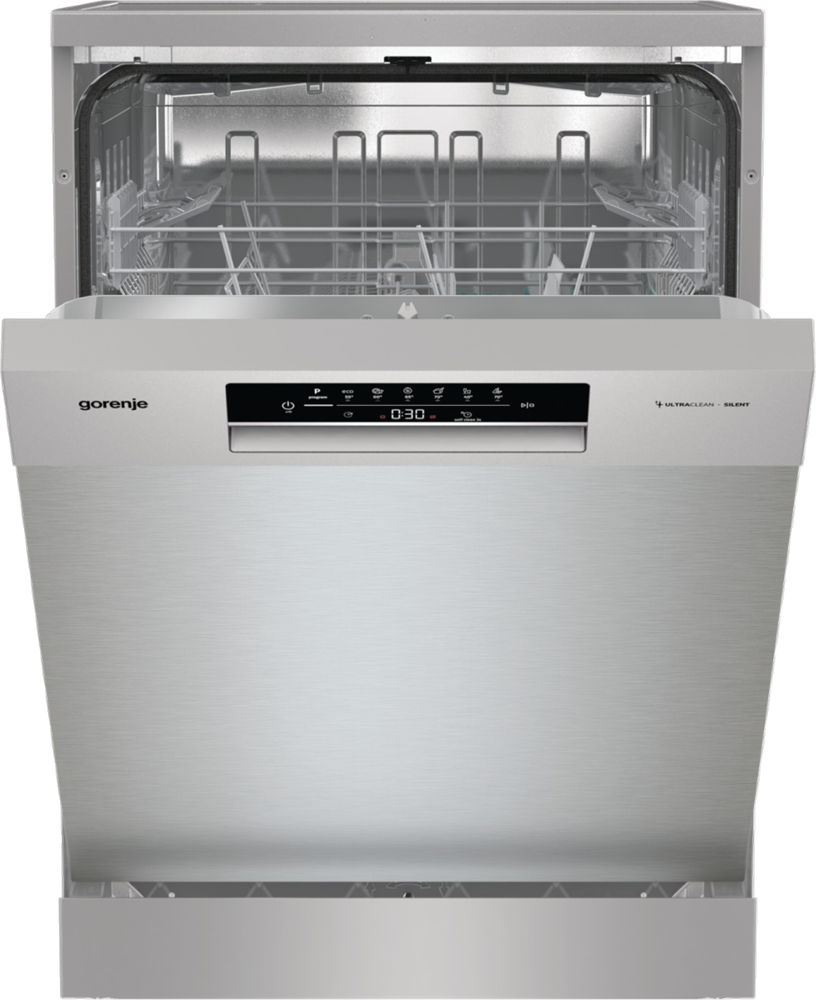 Gorenje GS643E90X inox, programok száma: 6, szabadonálló, 16 terítékes mosogatógép 
