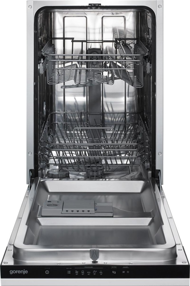 Gorenje GV520E15 programok száma: 5, keskeny beépíthető, 9 terítékes mosogatógép 