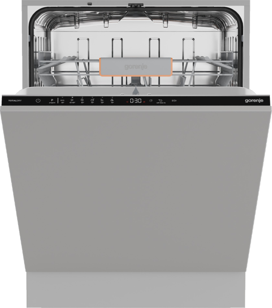 Gorenje GV642C65 fekete, programok száma: 6, beépíthető, 14 terítékes mosogatógép 