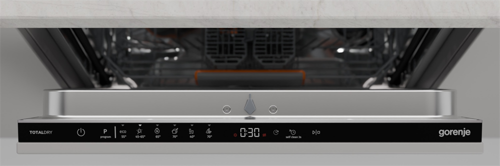 Gorenje GV642C65 fekete, programok száma: 6, beépíthető, 14 terítékes mosogatógép 