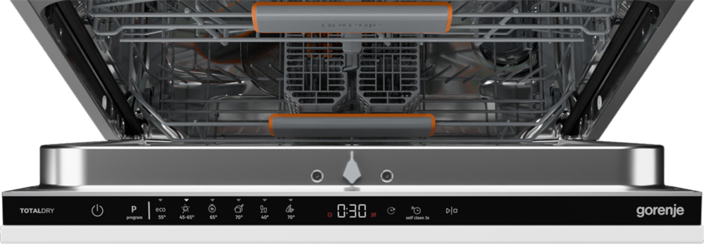 Gorenje GV642C65 fekete, programok száma: 6, beépíthető, 14 terítékes mosogatógép 