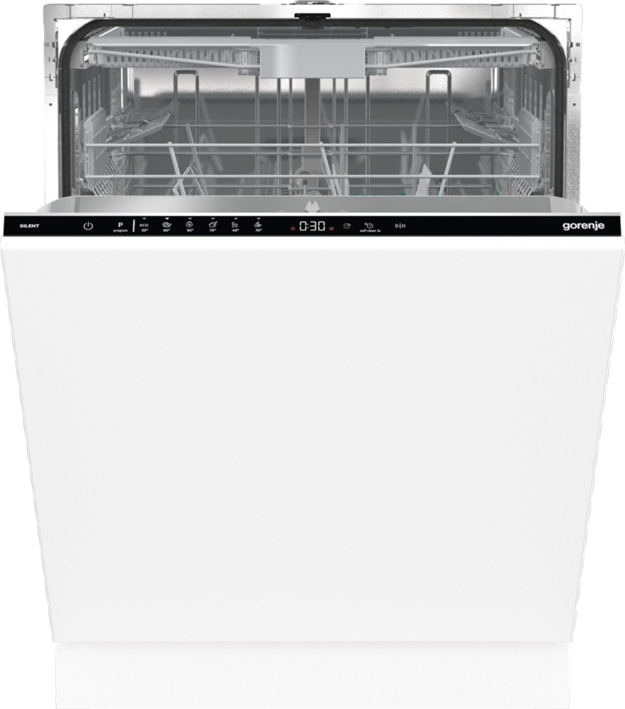 Gorenje GV643E90 programok száma: 6, beépíthető, 16 terítékes mosogatógép 