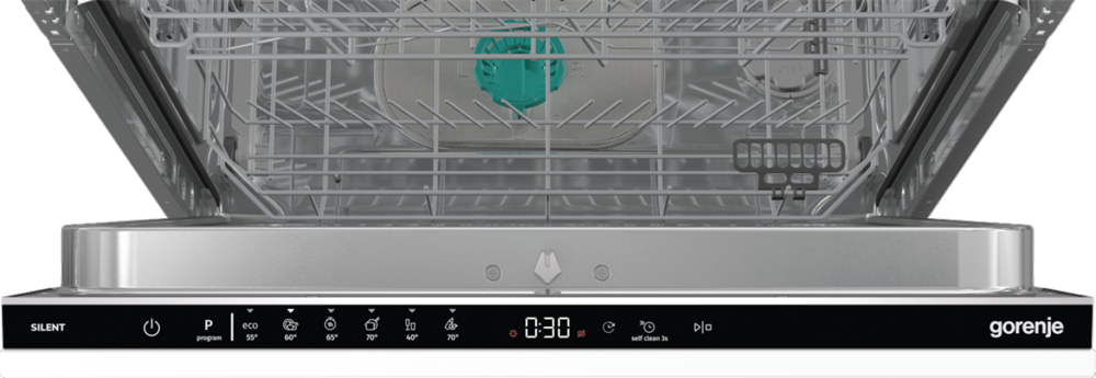 Gorenje GV643E90 programok száma: 6, beépíthető, 16 terítékes mosogatógép 