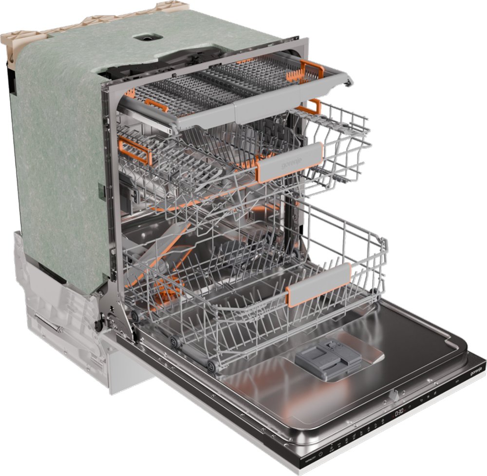 Gorenje GV663B66 programok száma: 8, beépíthető, 16 terítékes mosogatógép 