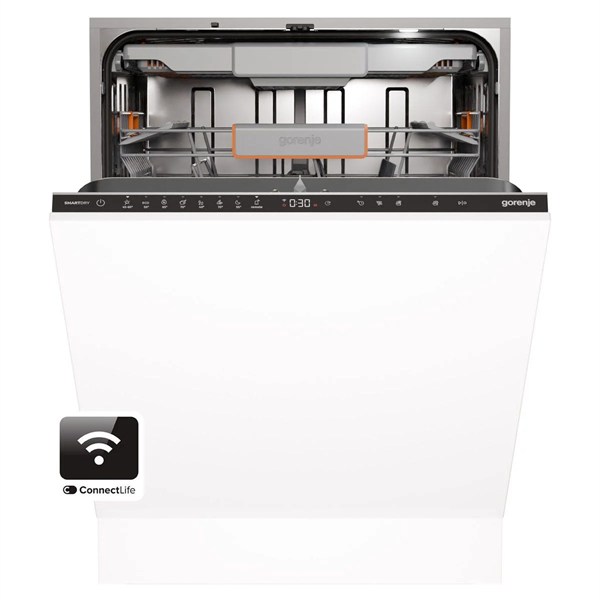 Gorenje GV673A66 fekete, programok száma: 8, beépíthető, 16 terítékes mosogatógép 