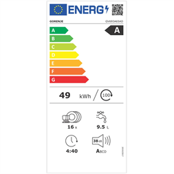 Gorenje GV693A65AD beépíthető mosogatógép