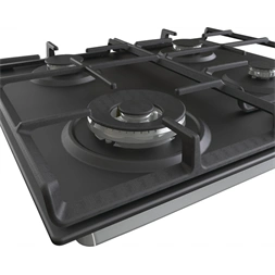 Gorenje GW641BFB fekete, beépíthető, gáz, főzőzóna: 3 +1 wok égőfej, beépíthető méret: 56cm, főzőlap