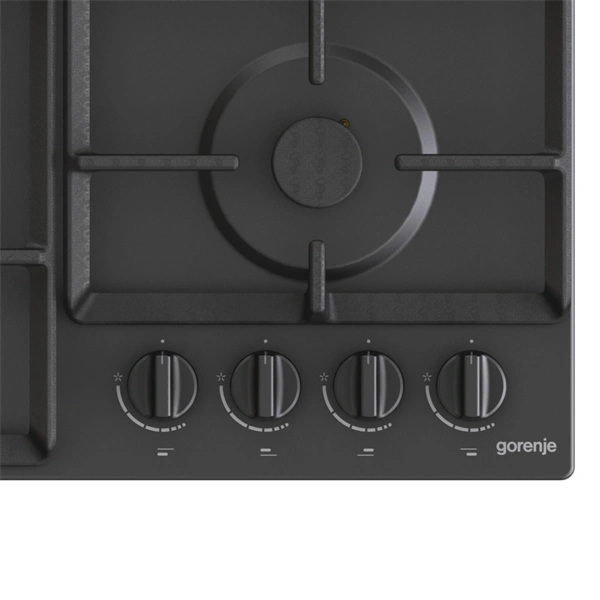 Gorenje GW641BFB fekete, beépíthető, gáz, főzőzóna: 3 +1 wok égőfej, beépíthető méret: 56cm, főzőlap