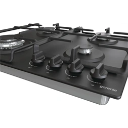 Gorenje GW641BFB fekete, beépíthető, gáz, főzőzóna: 3 +1 wok égőfej, beépíthető méret: 56cm, főzőlap