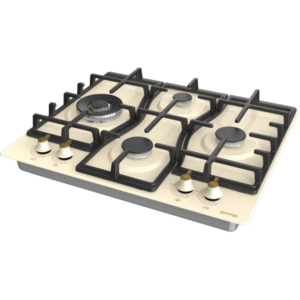 Gorenje GW6D42CLI elefántcsontszín, beépíthető, gáz, főzőzóna:4, beépíthető méret:56cm, főzőlap